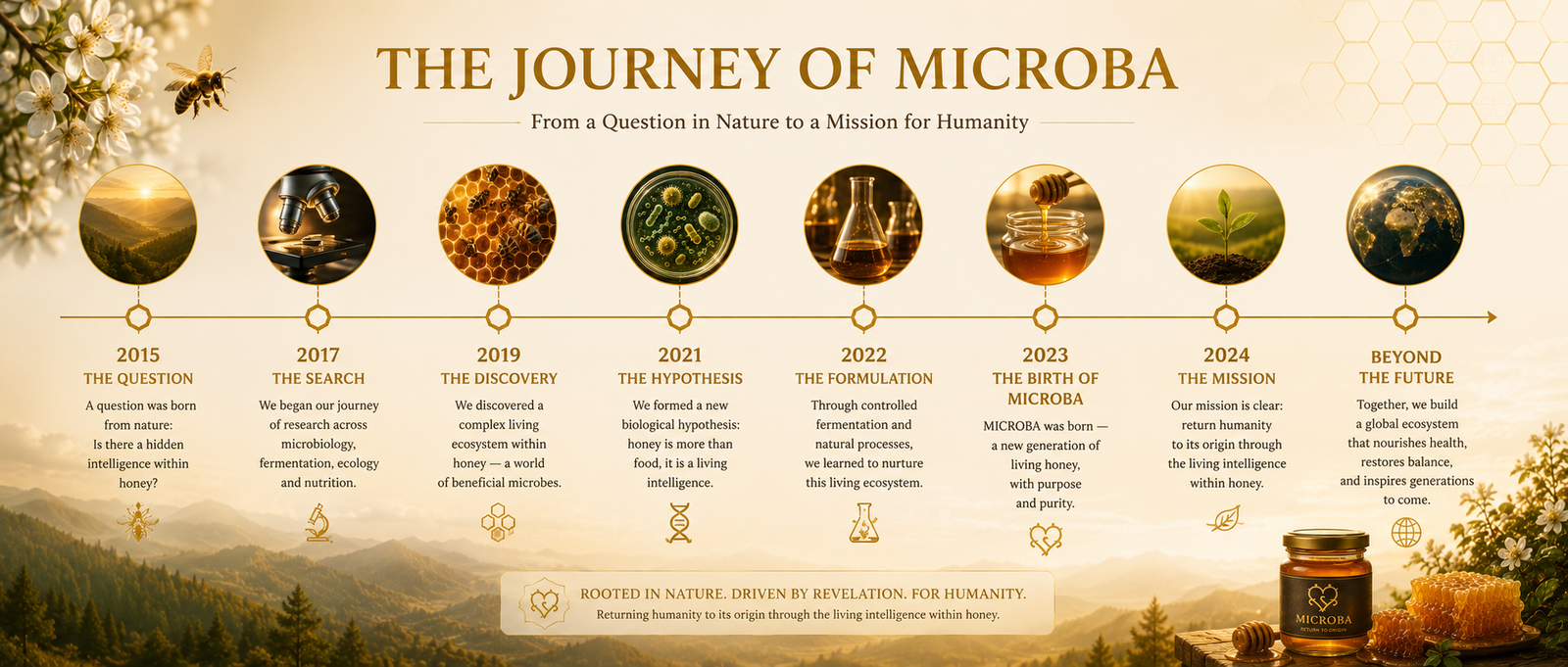 MICROBA research journey timeline