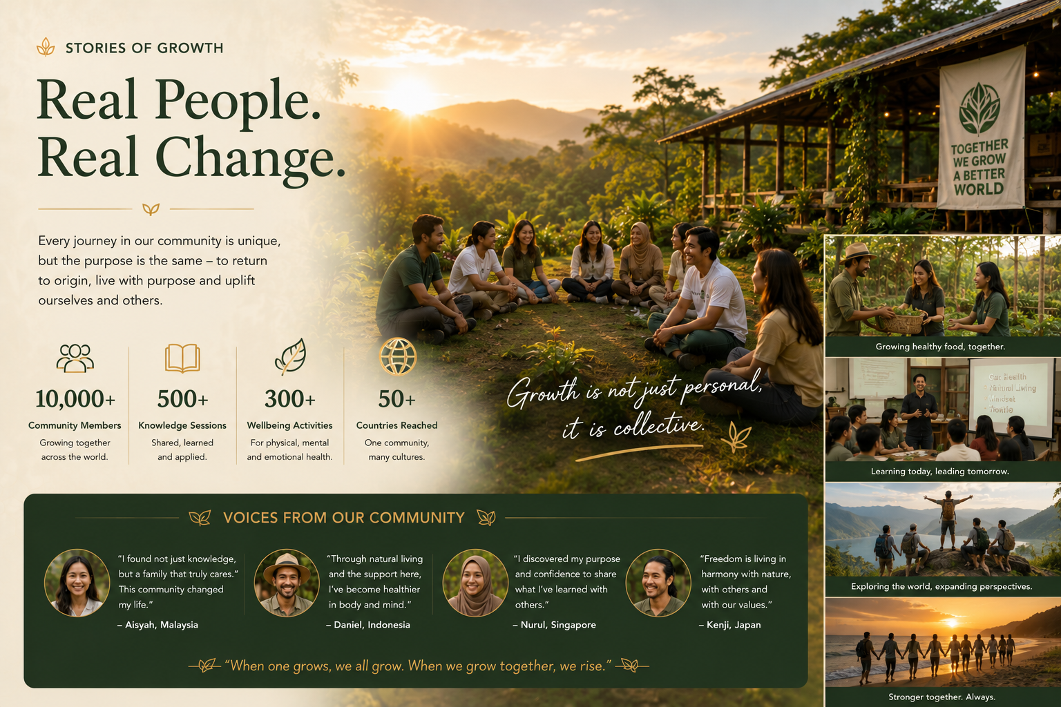 Stories of personal and collective growth