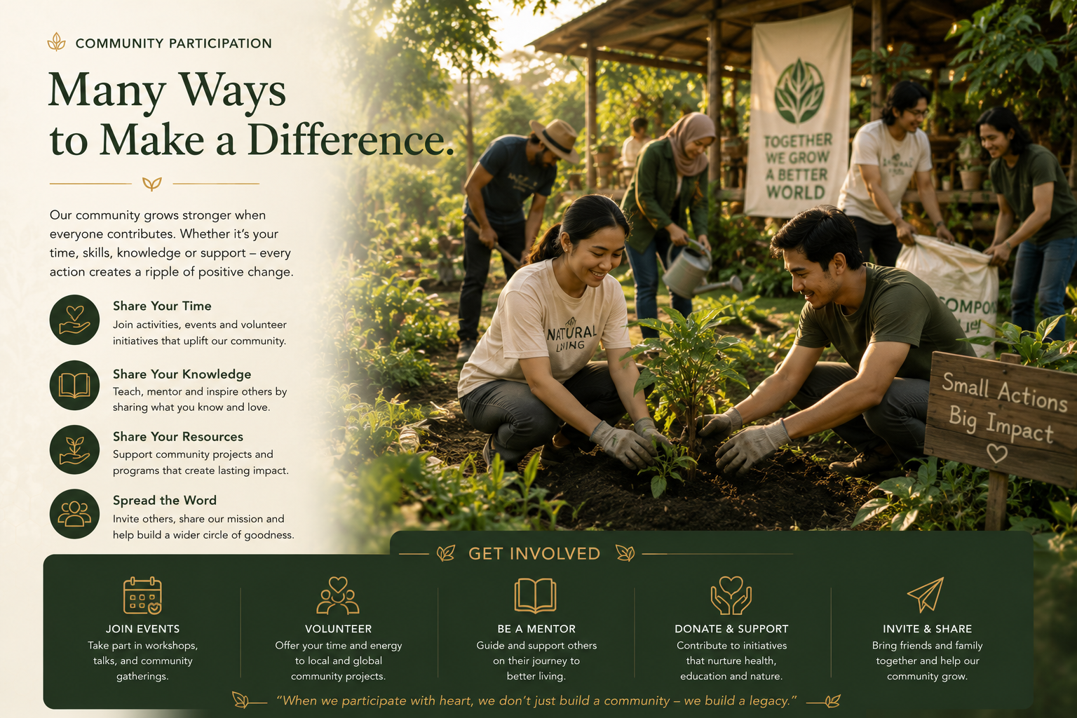 Community participation and shared action