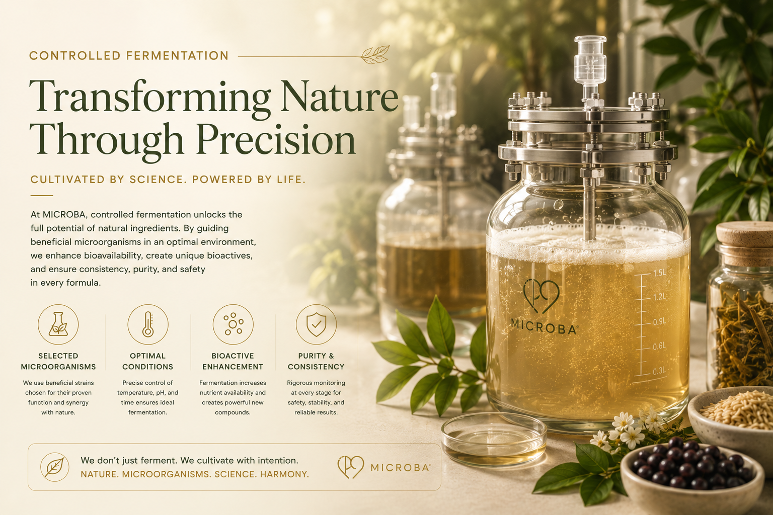 Controlled fermentation as a transformation process