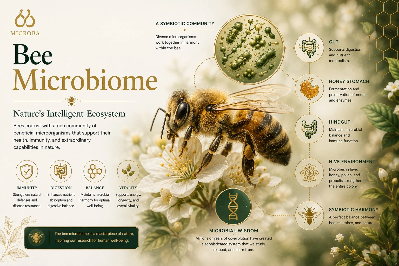 Bee microbiome research