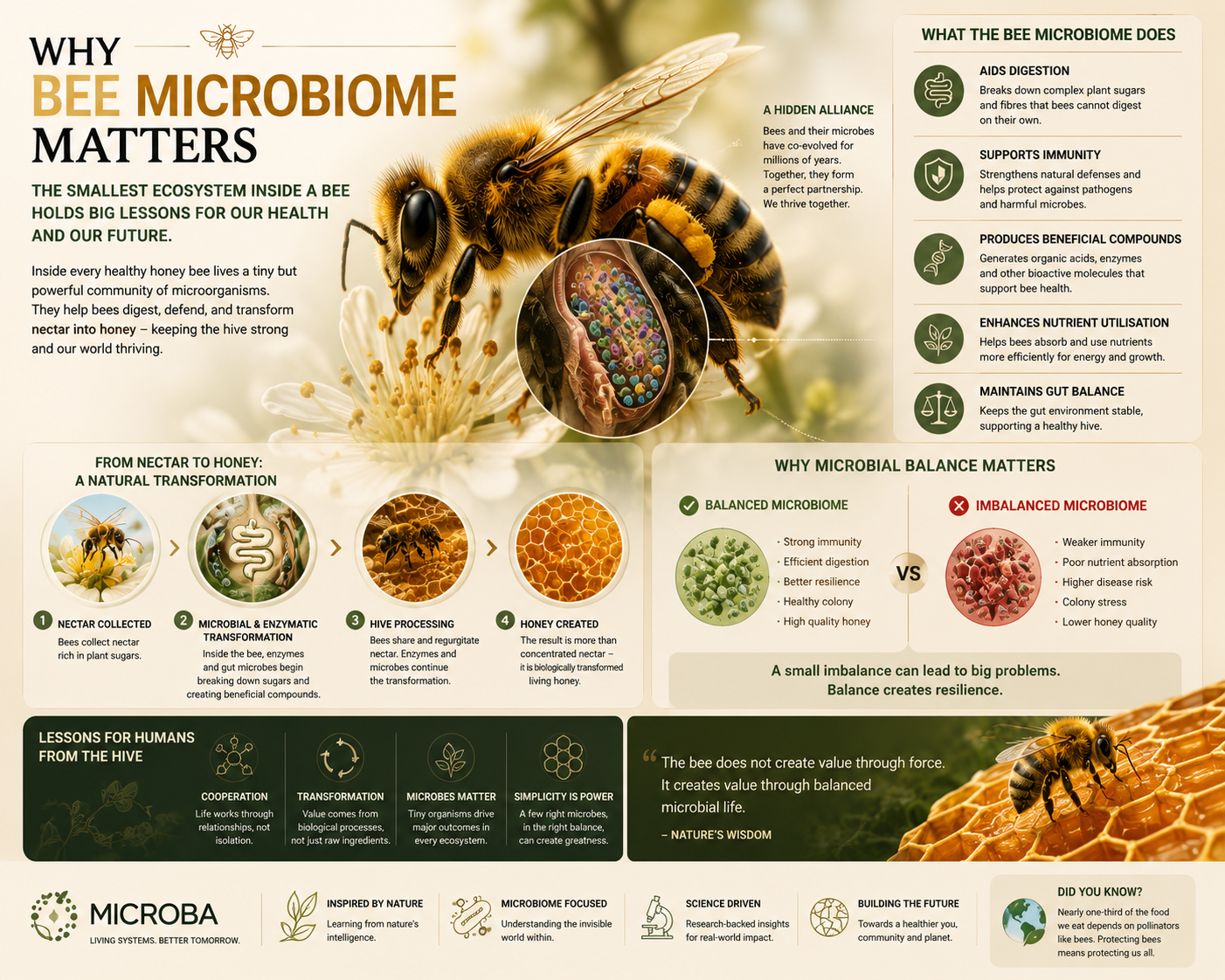 Why Bee Microbiome Matters